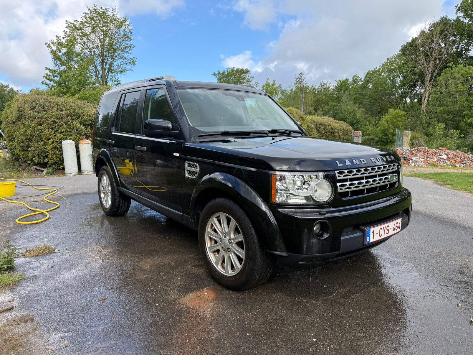 Discovery 4 lichte vracht, Auto's, Automaat, Zwart, Zwart, Leder