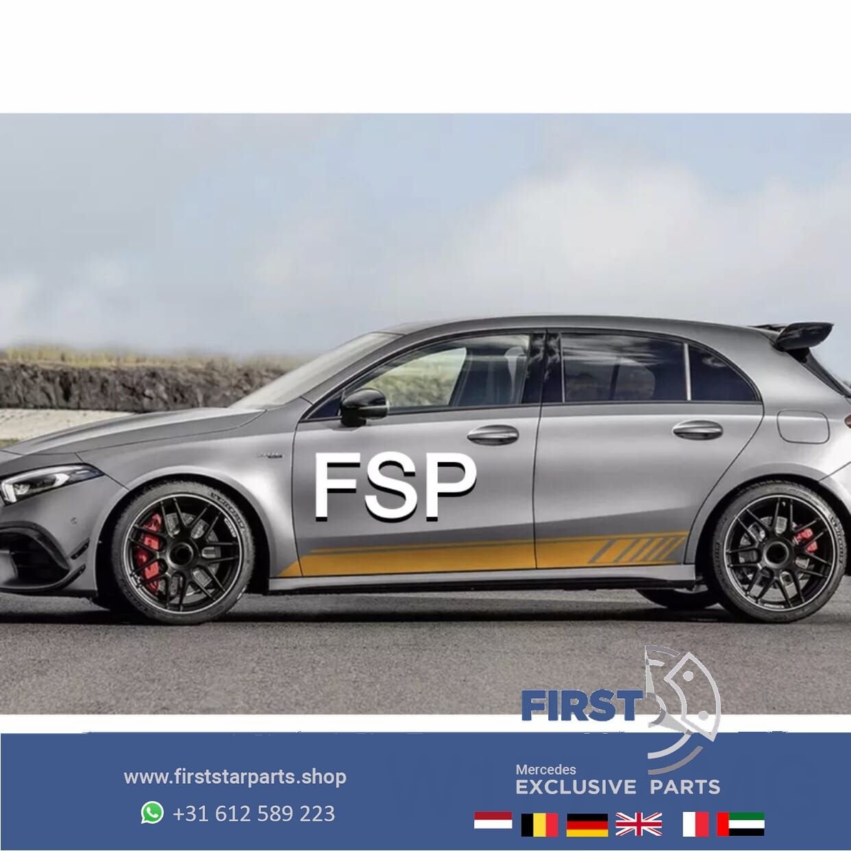 W177 A35 STICKERSET A45 STRIPING STICKER SET Mercedes A Klas, Enlèvement ou Envoi, -, -, -