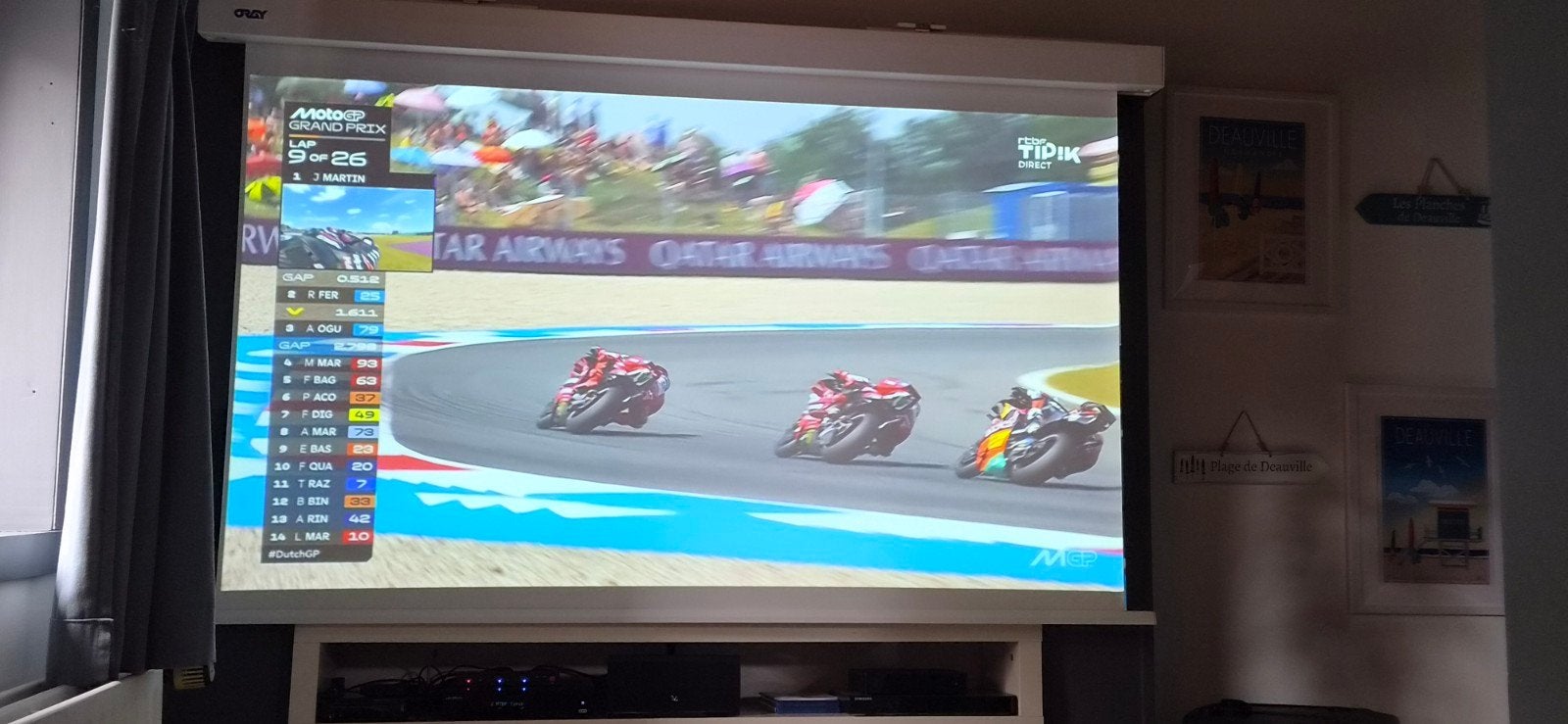 Ecran de projection motorisé  ORAY 175cmx175cm., TV, Hi-fi & Vidéo, Écrans de projection, Enlèvement