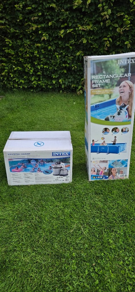 Intex zwembad + zandfilter, Tuin en Terras, Ophalen, Zo goed als nieuw, Overige typen