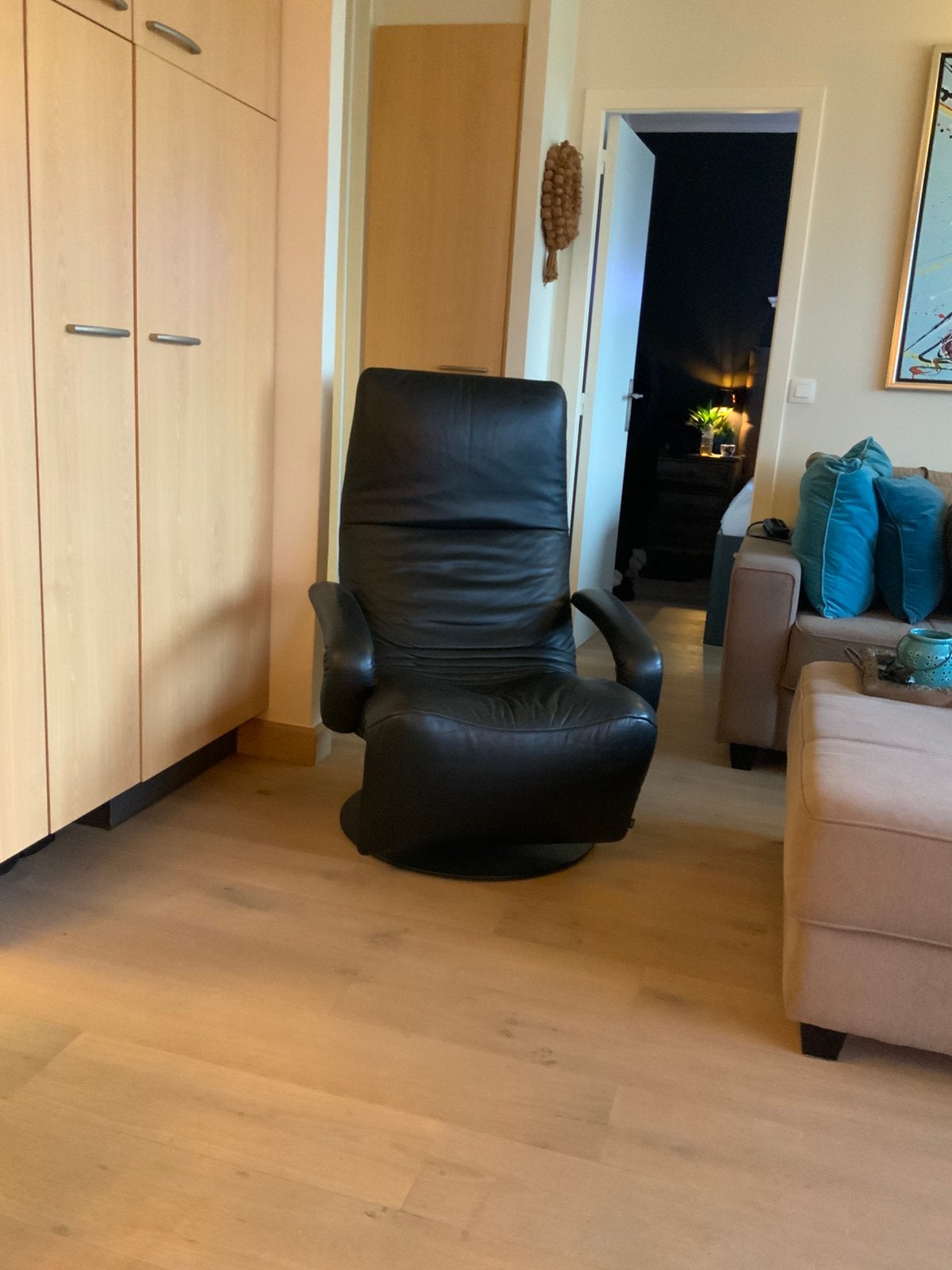Fauteuil relax Jori noir, Maison & Meubles, Canapés | Salons, Enlèvement