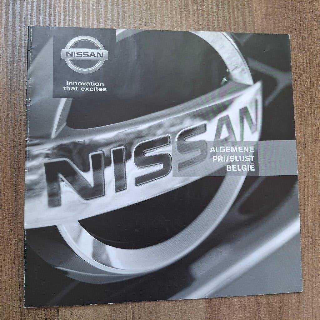 NISSAN - Algemene Prijslijst België  01/10/2014, Livres, Autos | Brochures & Magazines, Enlèvement ou Envoi, Neuf, Nissan