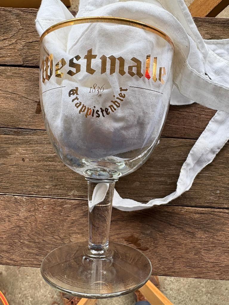 Westmalle Trappistenbier 150 jaar, Ophalen of Verzenden, Gebruikt, Glas of Glazen, Overige merken