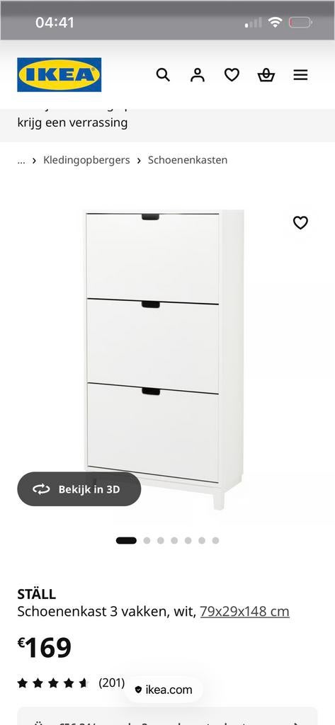 Schoenkasten 3 stuks voor 150 euro, Ophalen, Zo goed als nieuw