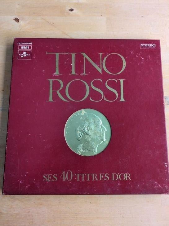 Tino Rossi - Ses 40 titres d'Or vinylbox, Ophalen of Verzenden, Zo goed als nieuw