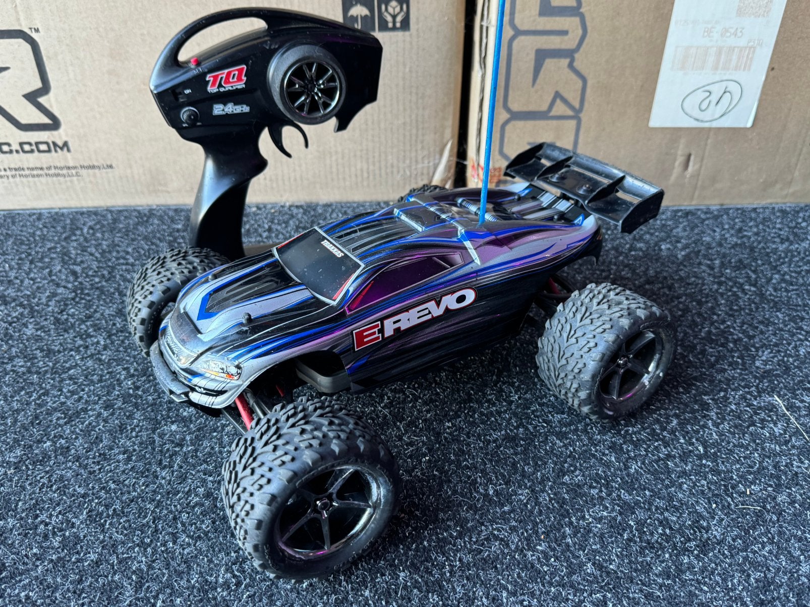 Traxxas E revo 1/16 Vxl Brushless, Ophalen of Verzenden, Zo goed als nieuw