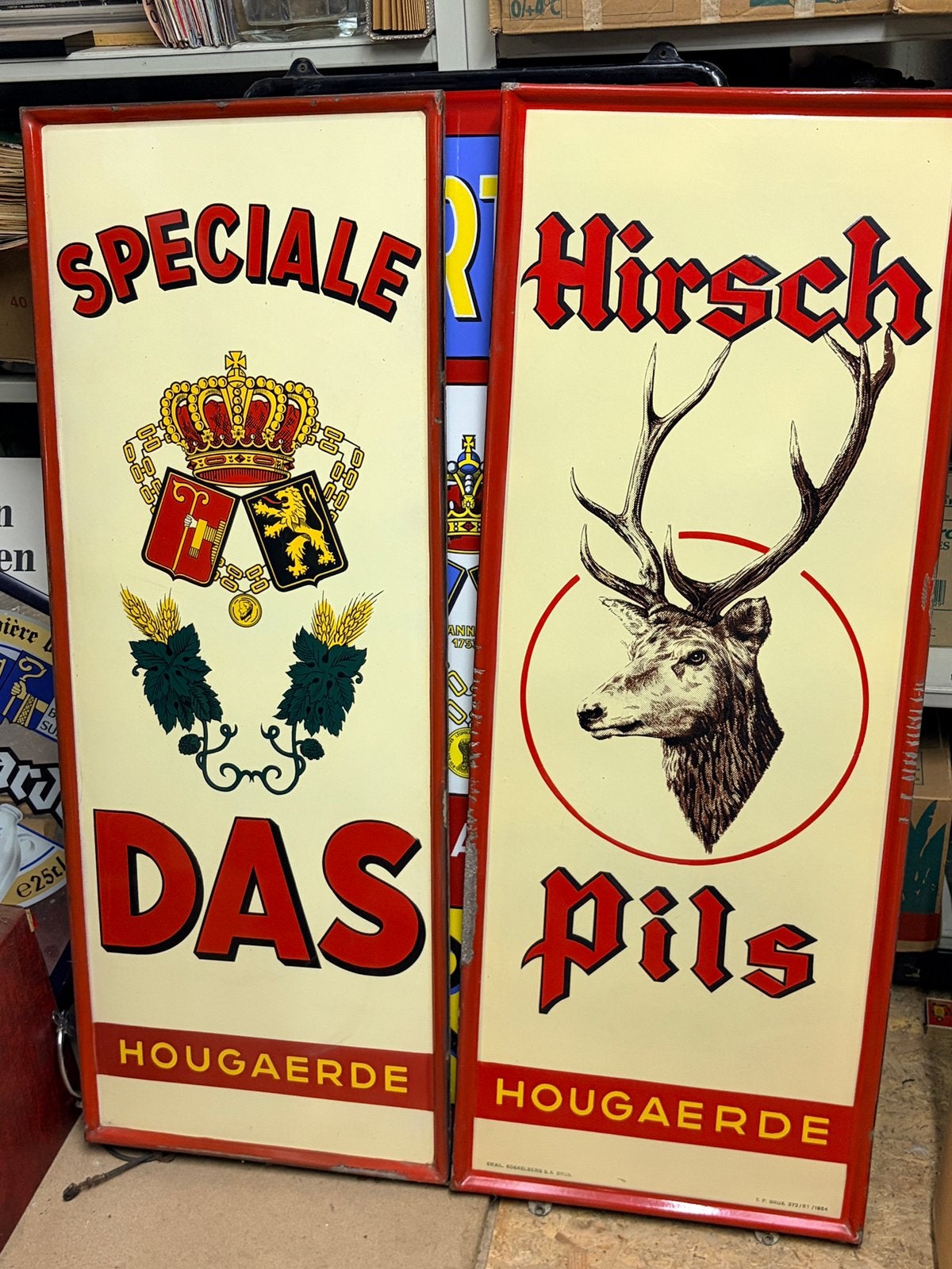 Hoegaarden Das en Hirch, Verzamelen, Ophalen, Zo goed als nieuw