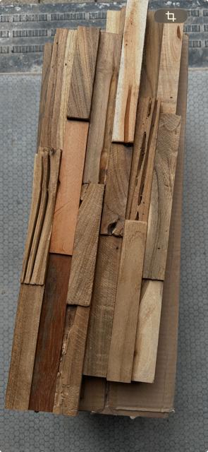 Wood panel, Mixed wood, Houten wandpanelen, Ophalen, Meerkleurig, Nieuw, Natuurlijk materiaal