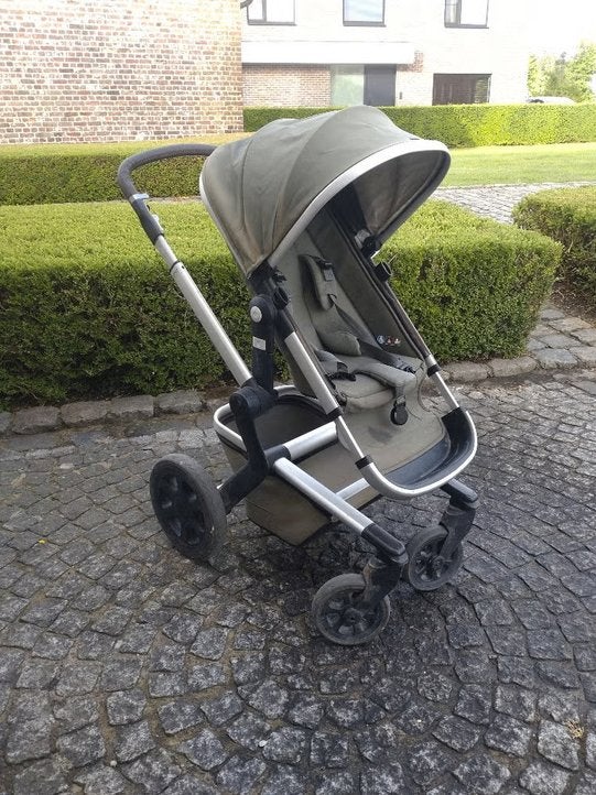 Joolz Day3 kinderwagen donkergroen, Kinderen en Baby's, Kinderwagens en Combinaties, Gebruikt, Verstelbare duwstang, Ophalen, Kinderwagen
