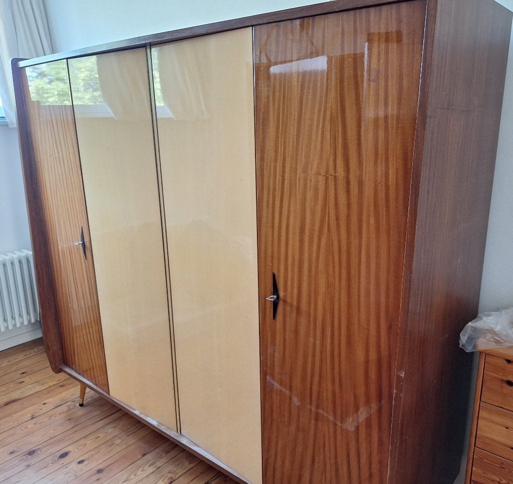 Unieke vintage kleerkast, Ophalen, Met deur(en), Gebruikt, 150 tot 200 cm