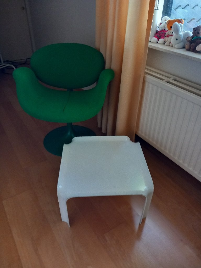 Table d'appoint ARTIFORT PIERRE PAULIN 877, Maison & Meubles, Moins de 25 cm, Design, 50 à 100 cm, Carré