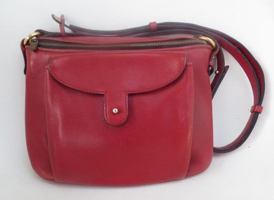 sac à main Delvaux modèle Flou rouge, Enlèvement ou Envoi, Utilisé, Rouge, Sac à main