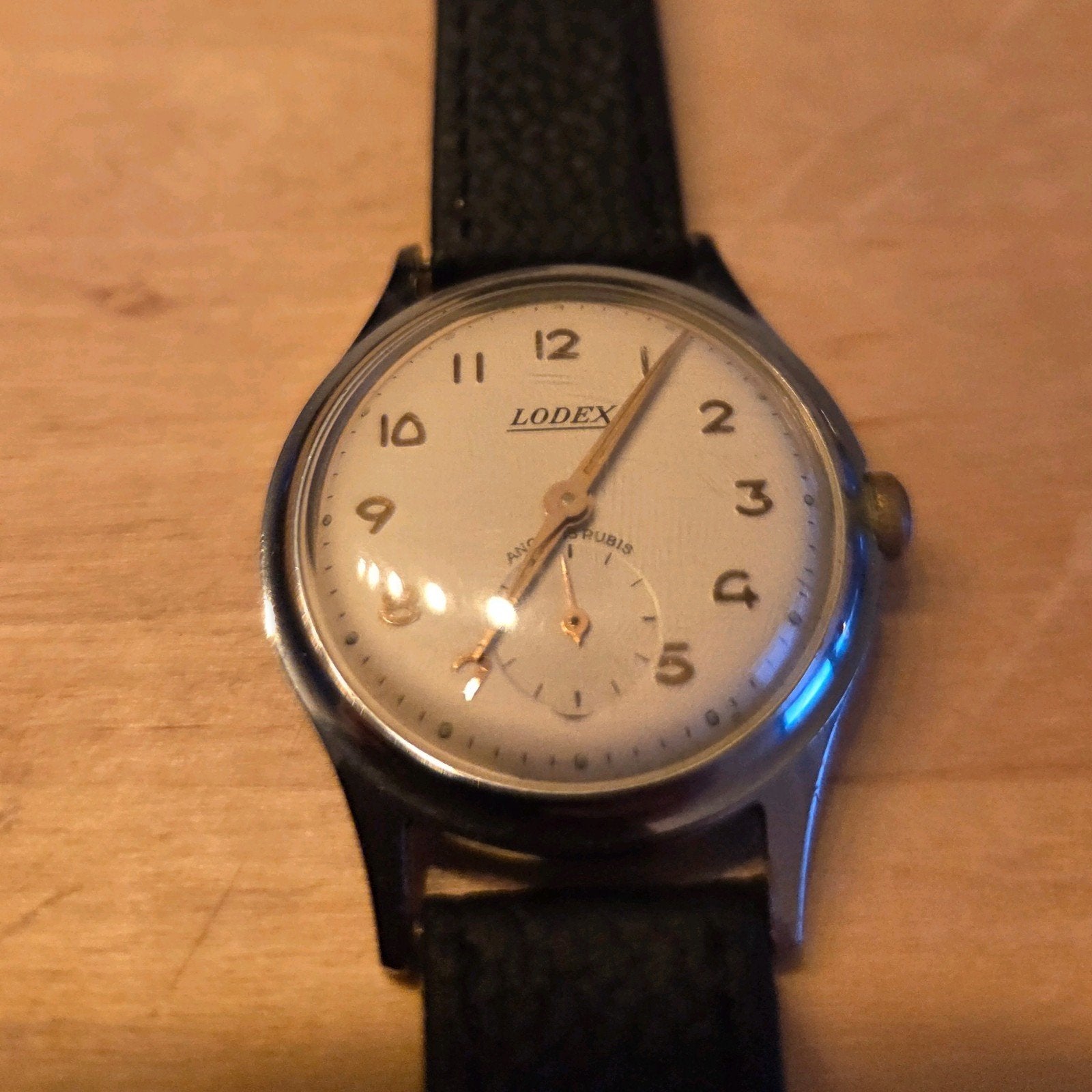 montre homme vintage lodex mécanique, Bijoux, Sacs & Beauté, Montres | Femmes, Enlèvement ou Envoi, Cuir