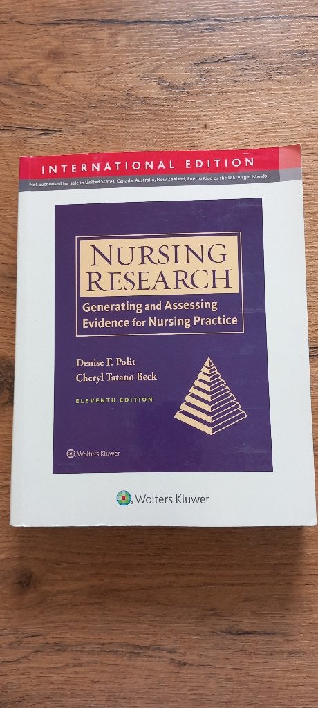 Boek nursing research, Ophalen, Gelezen, Hoger Onderwijs, Wolters Kluwer