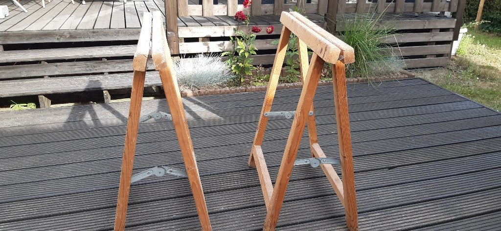 Houten schragen, Doe-het-zelf en Bouw, Ophalen, Gebruikt, Gereedschapsset, Overige merken