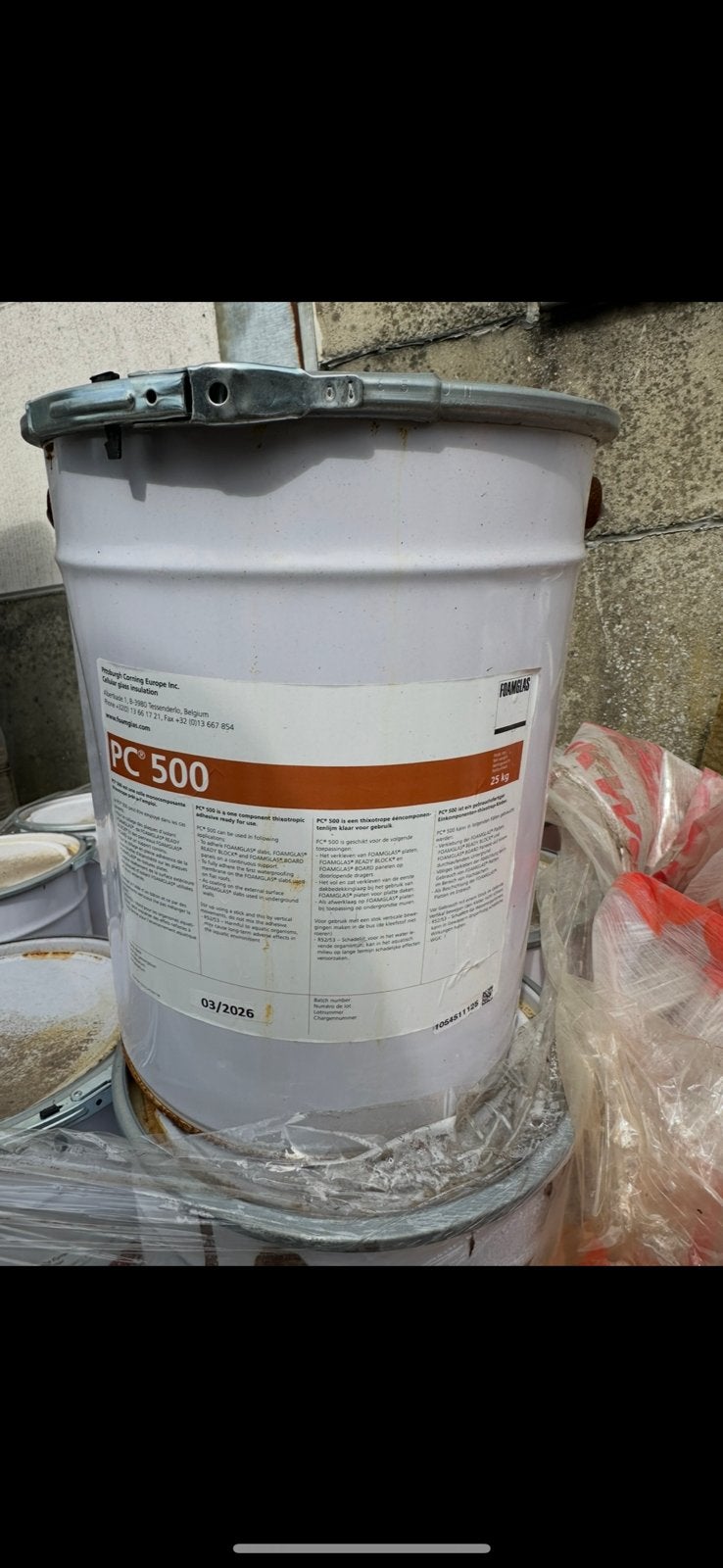 PC500 Foamglas Isolatie lijmen, Doe-het-zelf en Bouw, Ophalen of Verzenden, Nieuw