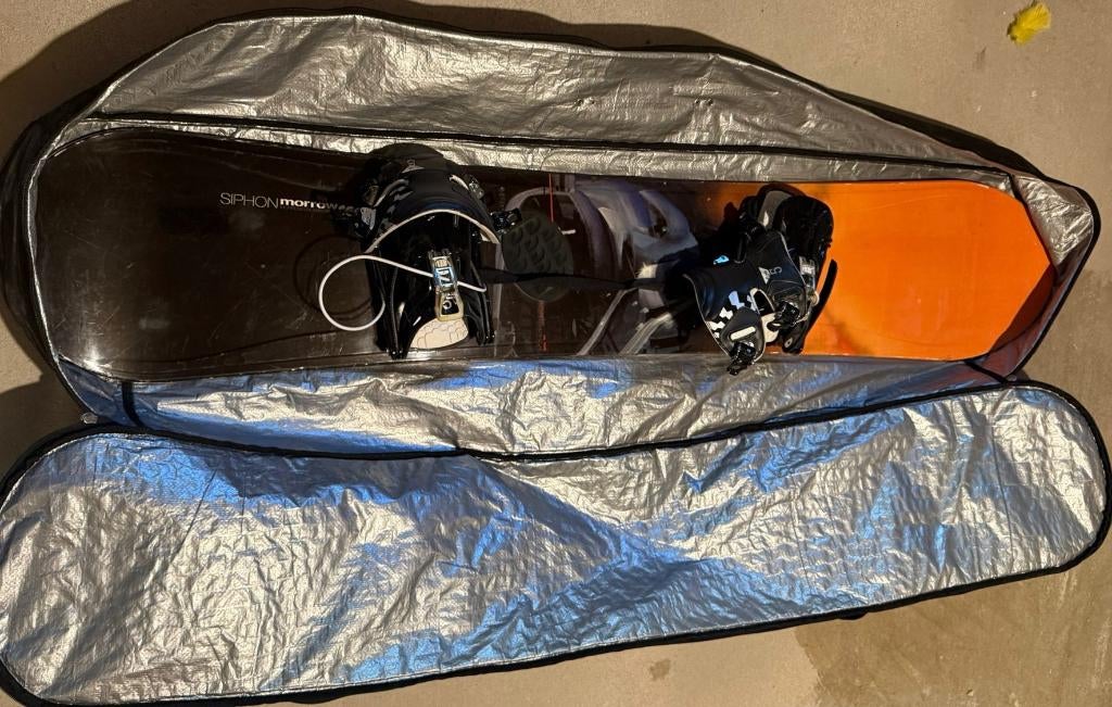 snowboard set Siphon Morrow 166 + schoenen, Sport en Fitness, Ophalen, Gebruikt, Board