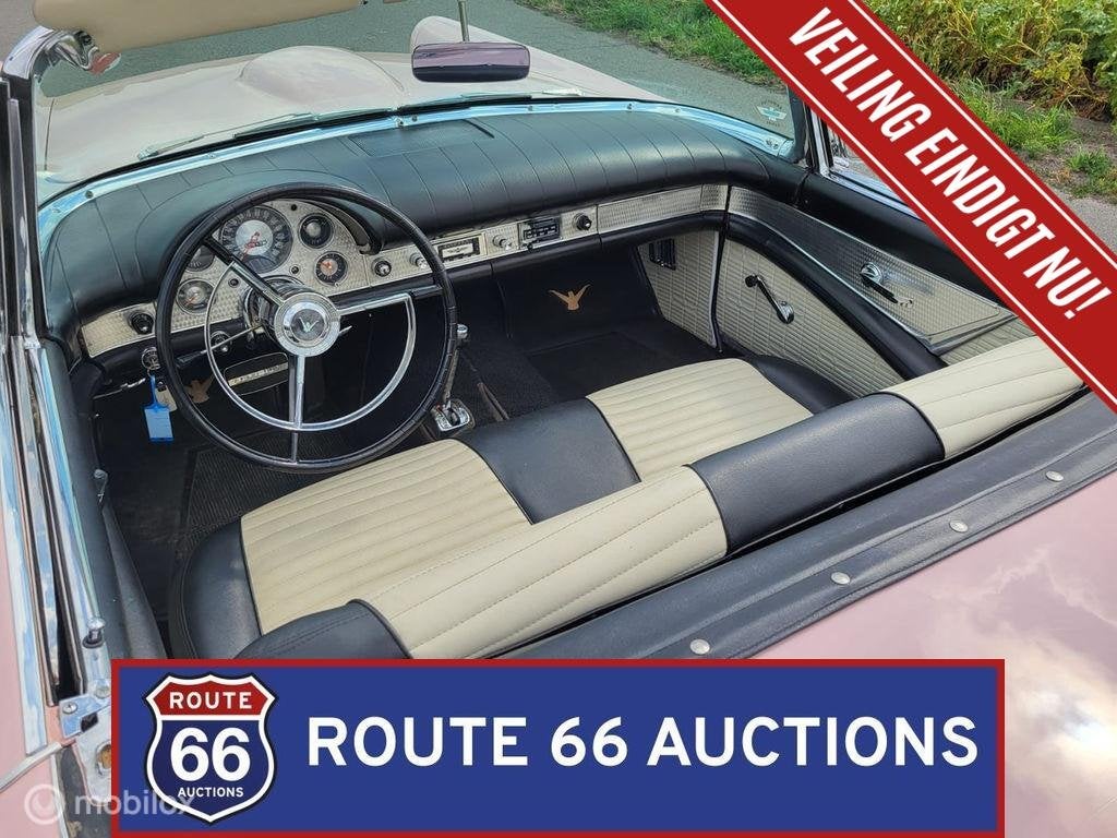 Ford Thunderbird | 1957 | Route 66 Auctions, Achat, Entreprise, Boîte manuelle, Autre carrosserie