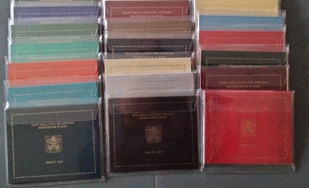 Euromunten Vaticaanstad, Postzegels en Munten, Munten | Europa | Euromunten, Ophalen, Vaticaanstad, Overige waardes, Setje