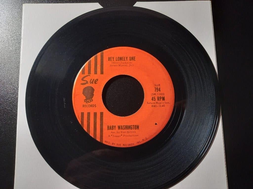 Baby Washington ‎– Hey Lonely One '7 Popcorn, 7 inch, Ophalen of Verzenden, Overige typen, R&B en Soul