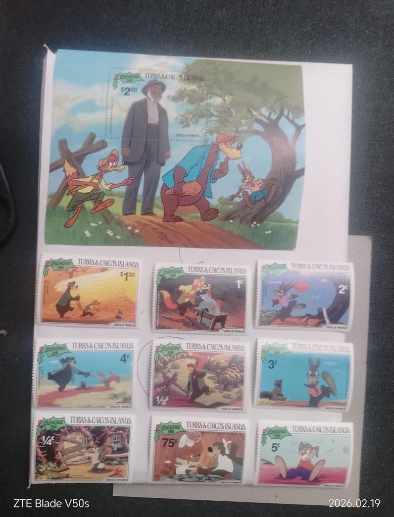 Timbres Disney Donald Duck Mickey Mouse, Envoi