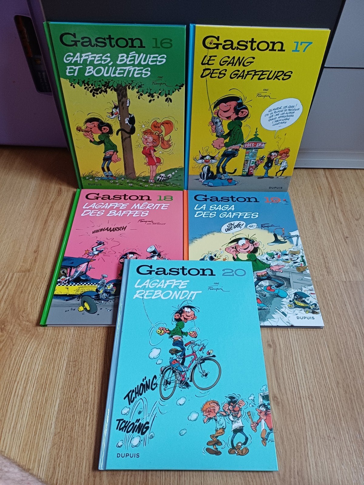 Bd Gaston 16 à 20, Livres, Plusieurs BD, Enlèvement ou Envoi, Comme neuf, Franquin
