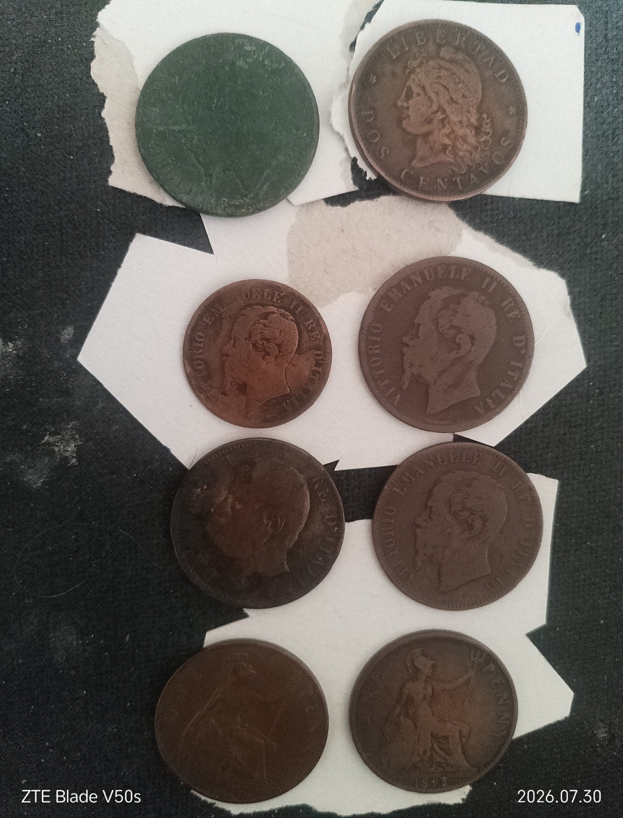 8 pièces anciennes, Timbres & Monnaies, Enlèvement ou Envoi