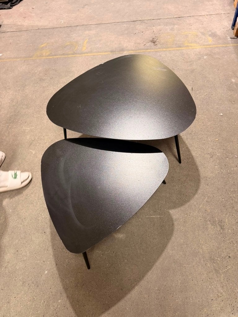table basse noire ou blanche (50€ pour l'ensemble du lot), Maison & Meubles, Tables | Tables de salon, Enlèvement, Utilisé, Métal