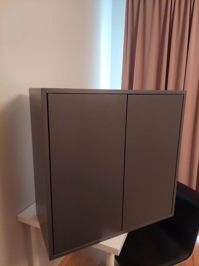 Bibliothèque Ikea grise, 25 à 50 cm, Moins de 100 cm, Enlèvement, Utilisé