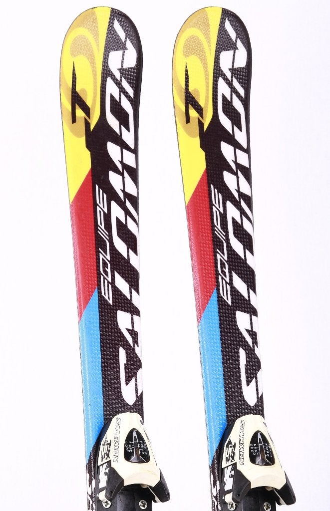 110 cm kinder ski's SALOMON EQUIPE-T, black/yellow + Salomon, Gebruikt, Verzenden, 100 tot 140 cm, Salomon