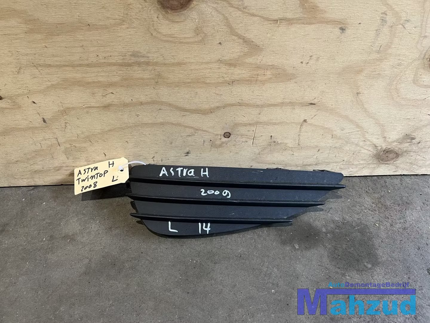OPEL ASTRA H TWINTOP links Voorbumper bumper grille rooster, Pare-chocs, Opel Automobile GmbH, Avant, Opel