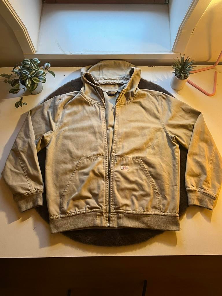 Dickies jas, Kleding | Heren, Jassen | Zomer, Ophalen of Verzenden, Zo goed als nieuw, Maat 56/58 (XL), Beige