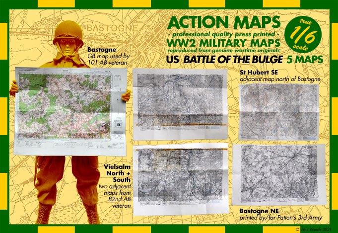 1/6 stafkaarten US Battle of the Bulge, Verzamelen, Speelgoed, Nieuw, Verzenden