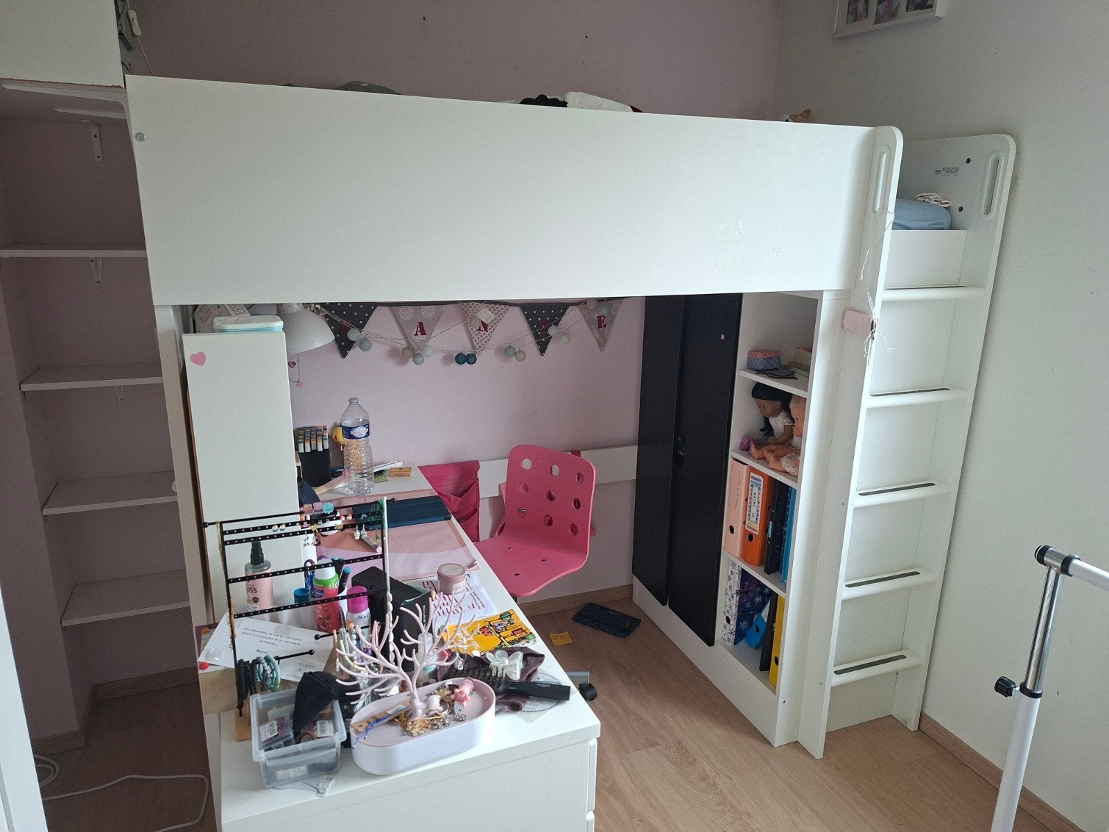 Lit enfant mezzanine Ikea Smastad blanc, Enlèvement, Utilisé, Lit mezzanine