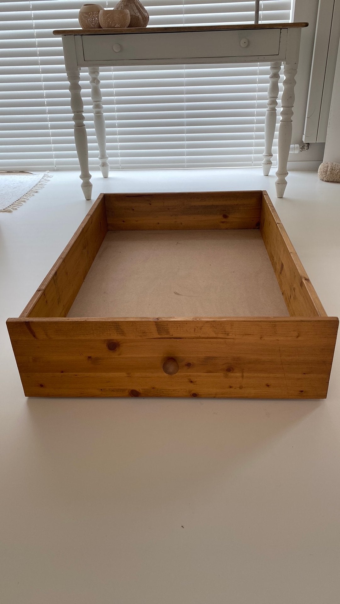 Houten Opbergbak op wieltjes voor onder bed  (4 stuks), Ophalen, Gebruikt
