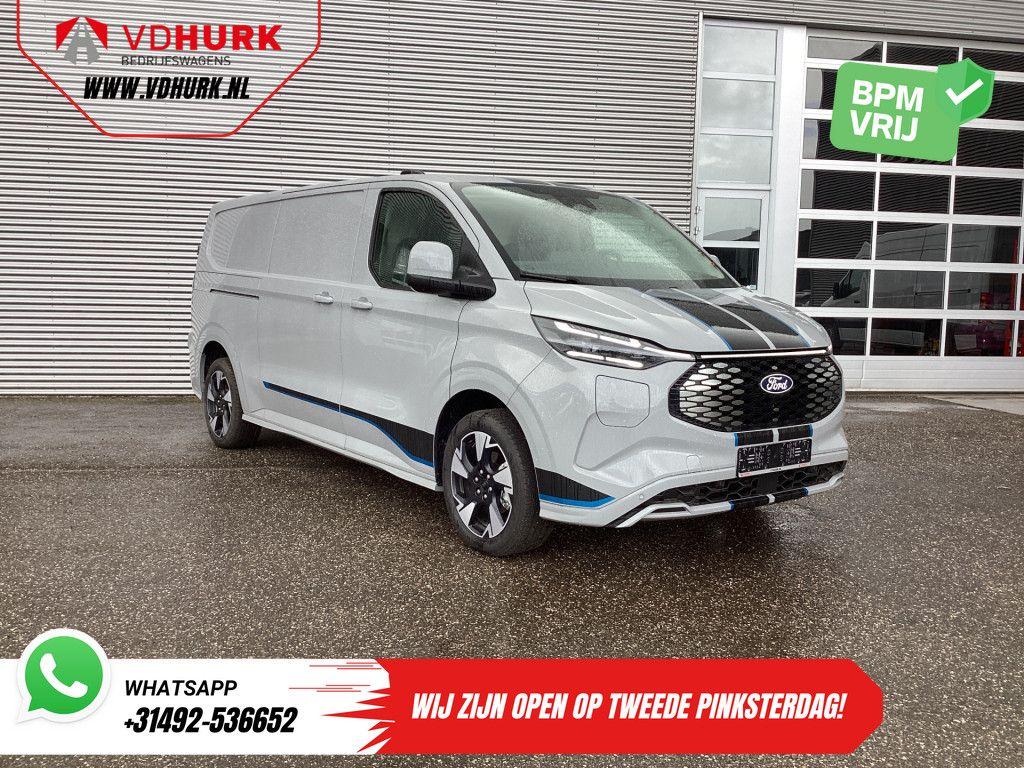 Ford E-Transit Custom Sport L2 330km WLTP LED/ 2x Schuifdeur, Autos, Argent ou Gris, Achat, Entreprise, Carnet d'entretien