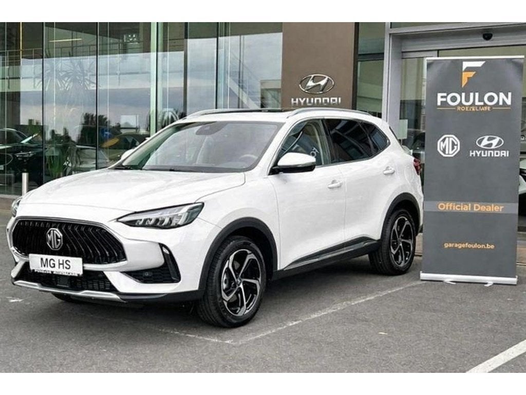 MG HS 1.5 Turbo Benzine Luxury | STOCK, Autos, 162 ch, Argent ou Gris, Boîte manuelle, Noir