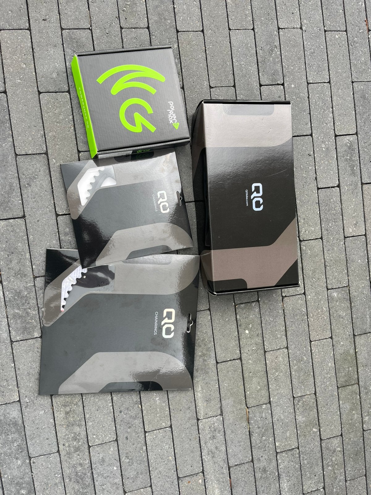 QO crancks Power2max power meter, Vélos & Vélomoteurs, Vélos Pièces, Neuf, Pédalier ou Pédales, Enlèvement ou Envoi, Carbone