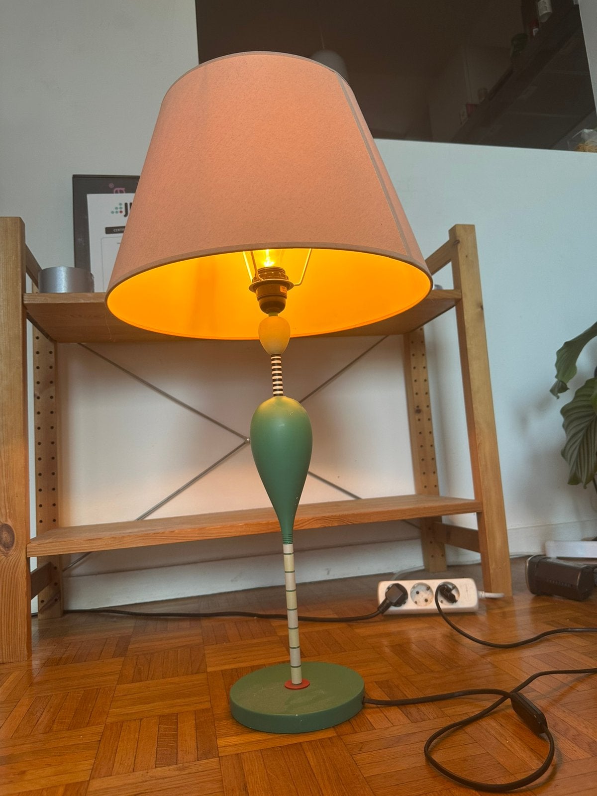 Lampe vintage originale Olivier Vilatte des années 80 !, Enlèvement, Comme neuf, 75 cm ou plus