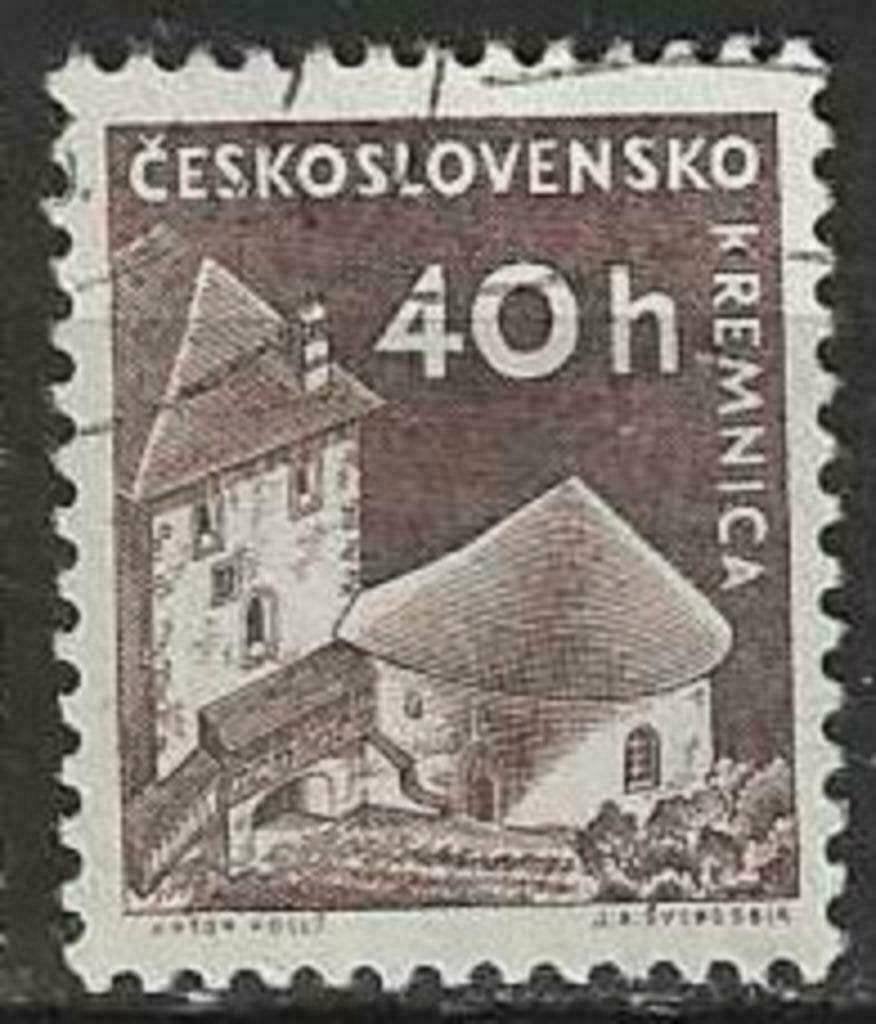 Tchécoslovaquie 1960 - Yvert 1072 - Châteaux - Kremnic (ST), Envoi, Affranchi
