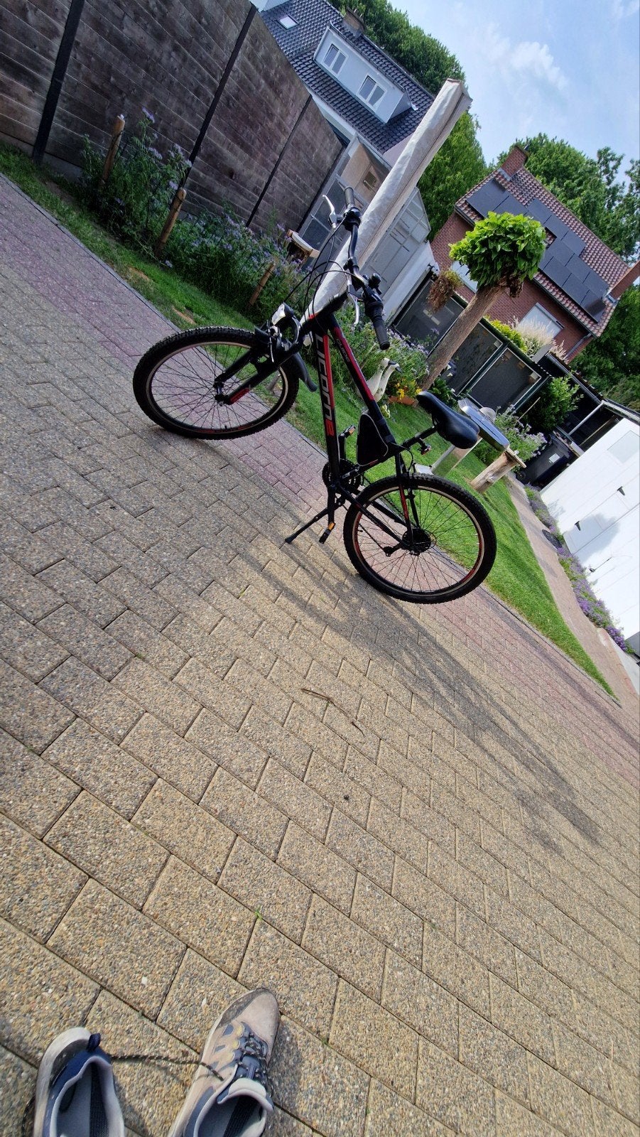 VTT Licorne noir rouge, Vélos & Vélomoteurs, Guidon à 360°, Enlèvement, Frein à disque, Licorne