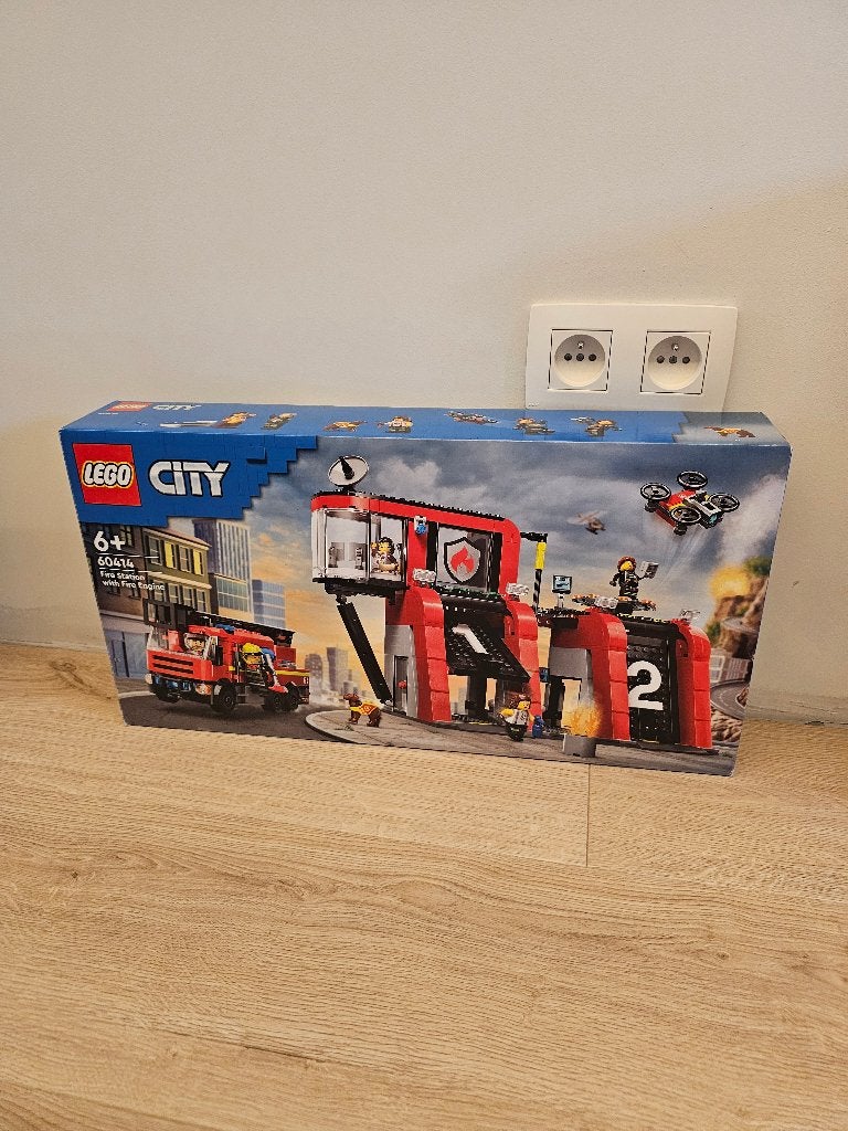 60414 LEGO City Fire Station with Fire Engine, City, Enlèvement ou Envoi, Lego, Comme neuf