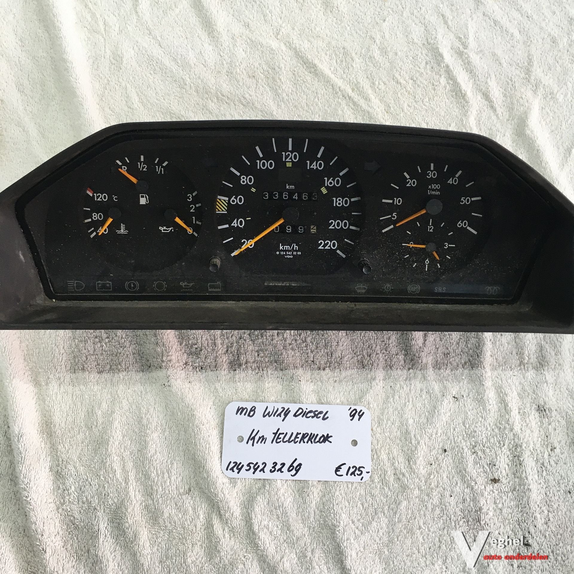 Mercedes W124 1994 Diesel     Km Tellerklok      124 542 326, Gebruikt, -, -, Ophalen of Verzenden
