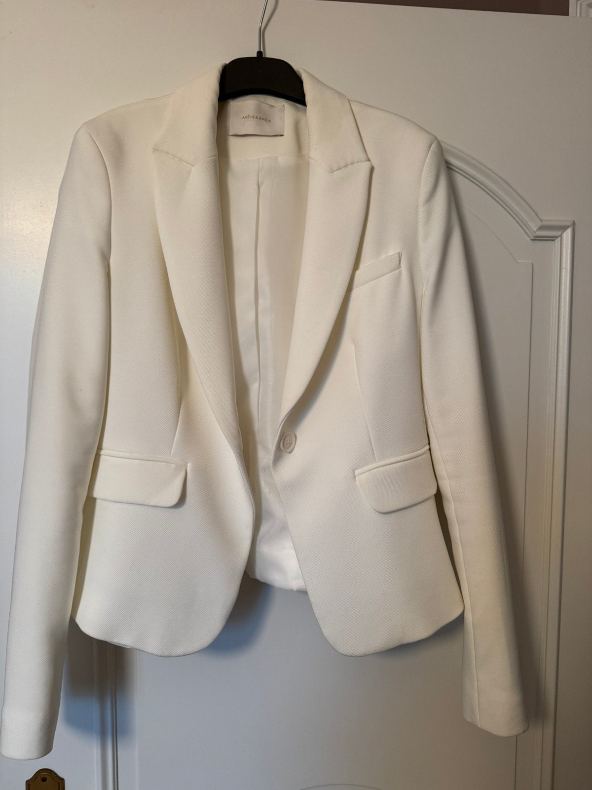 Magnifique blazer blanc pour femme, Vêtements | Femmes, Enlèvement ou Envoi, Taille 36 (S), Comme neuf, Blanc