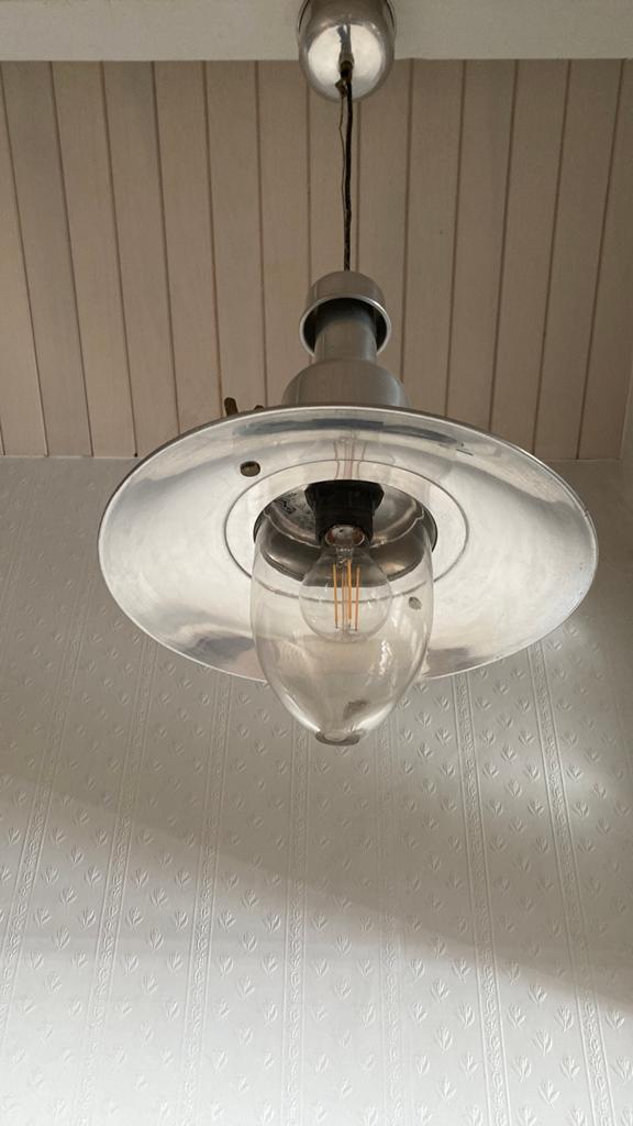 2 hanglampen, Enlèvement, Comme neuf, Verre