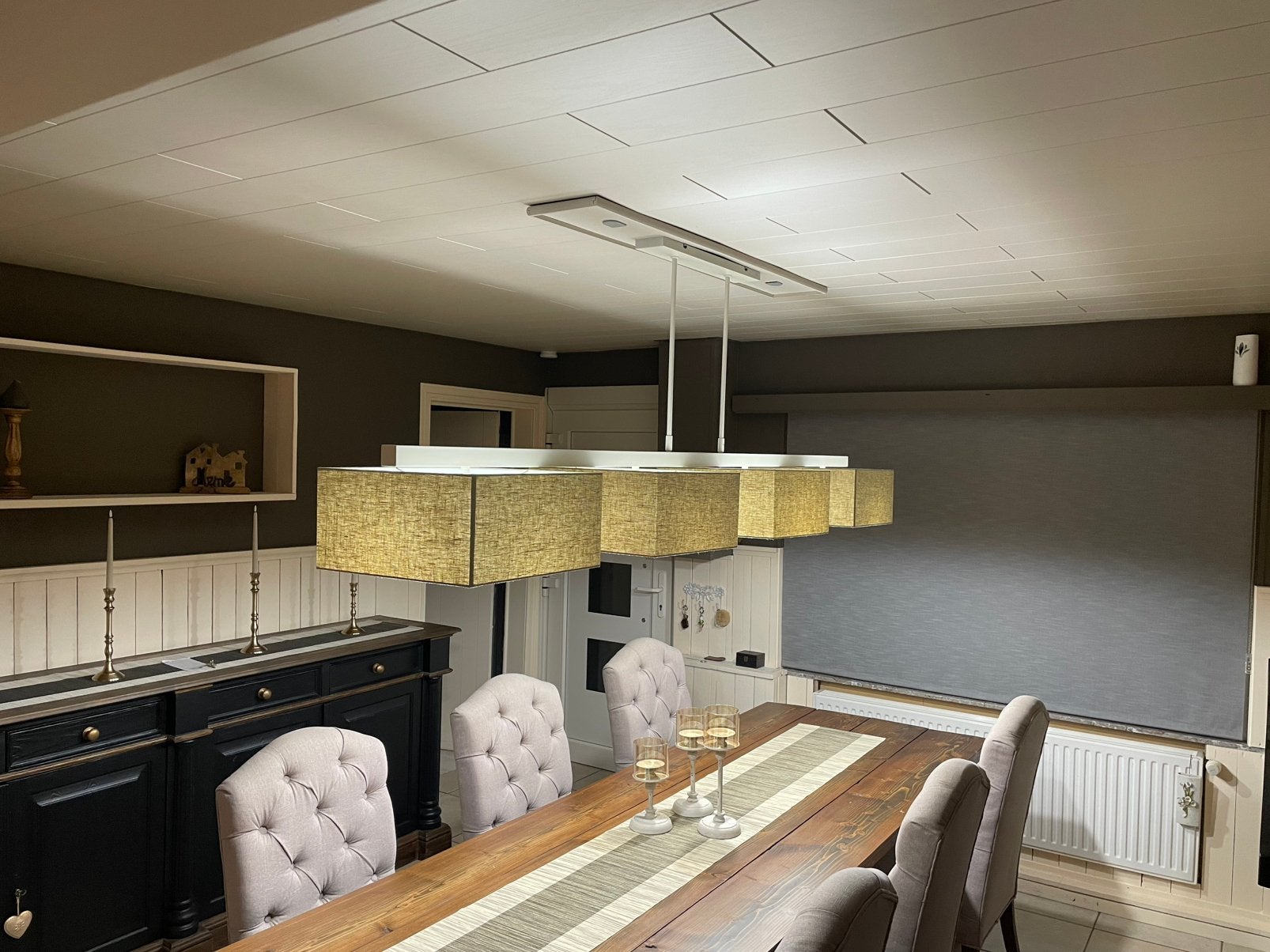 Grote landelijke luster, Huis en Inrichting, Ophalen, Verstelbaar, Hanglamp, E27 (groot)
