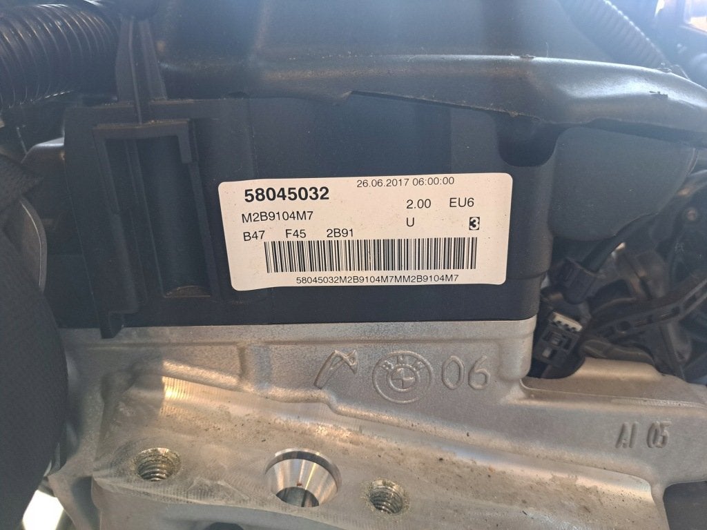 Moteur B47C20A Complet X1 BMW F45 F46 X2, Envoi, Utilisé, Daihatsu