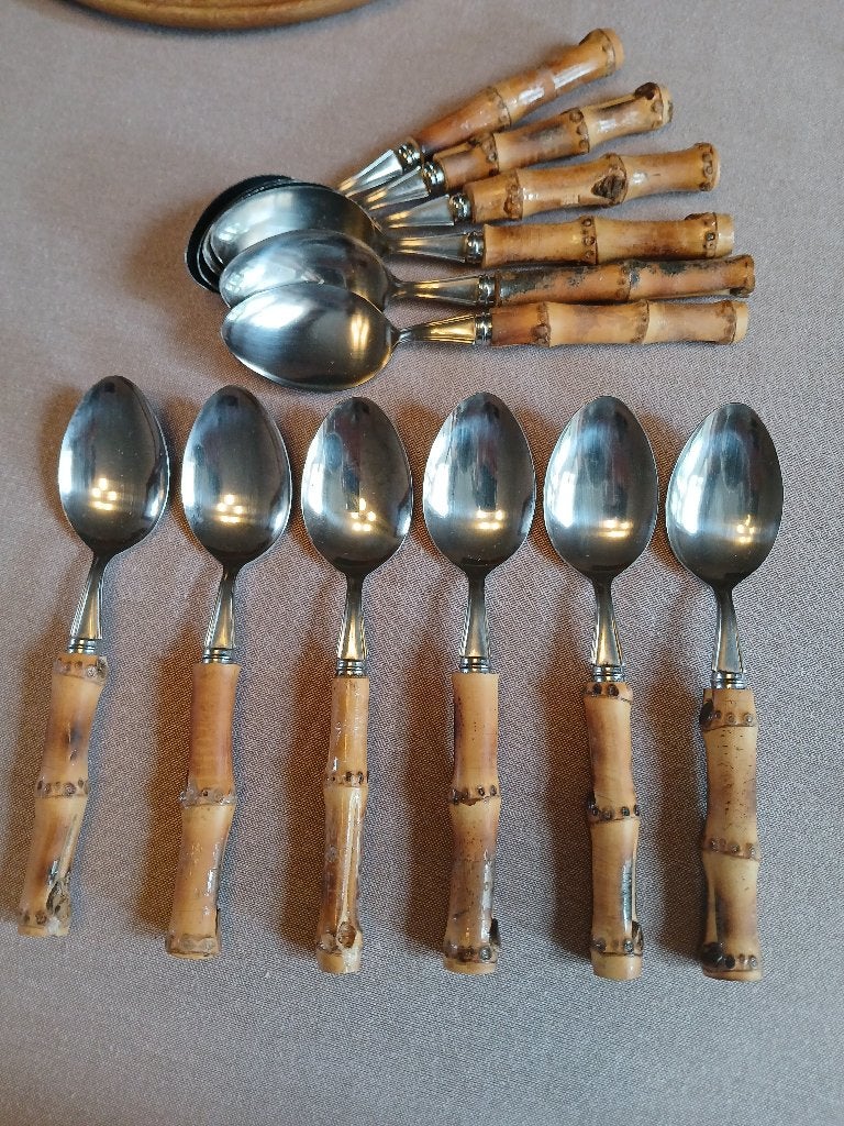 Couverts en bambou, Enlèvement, Utilisé, Ensemble de couverts