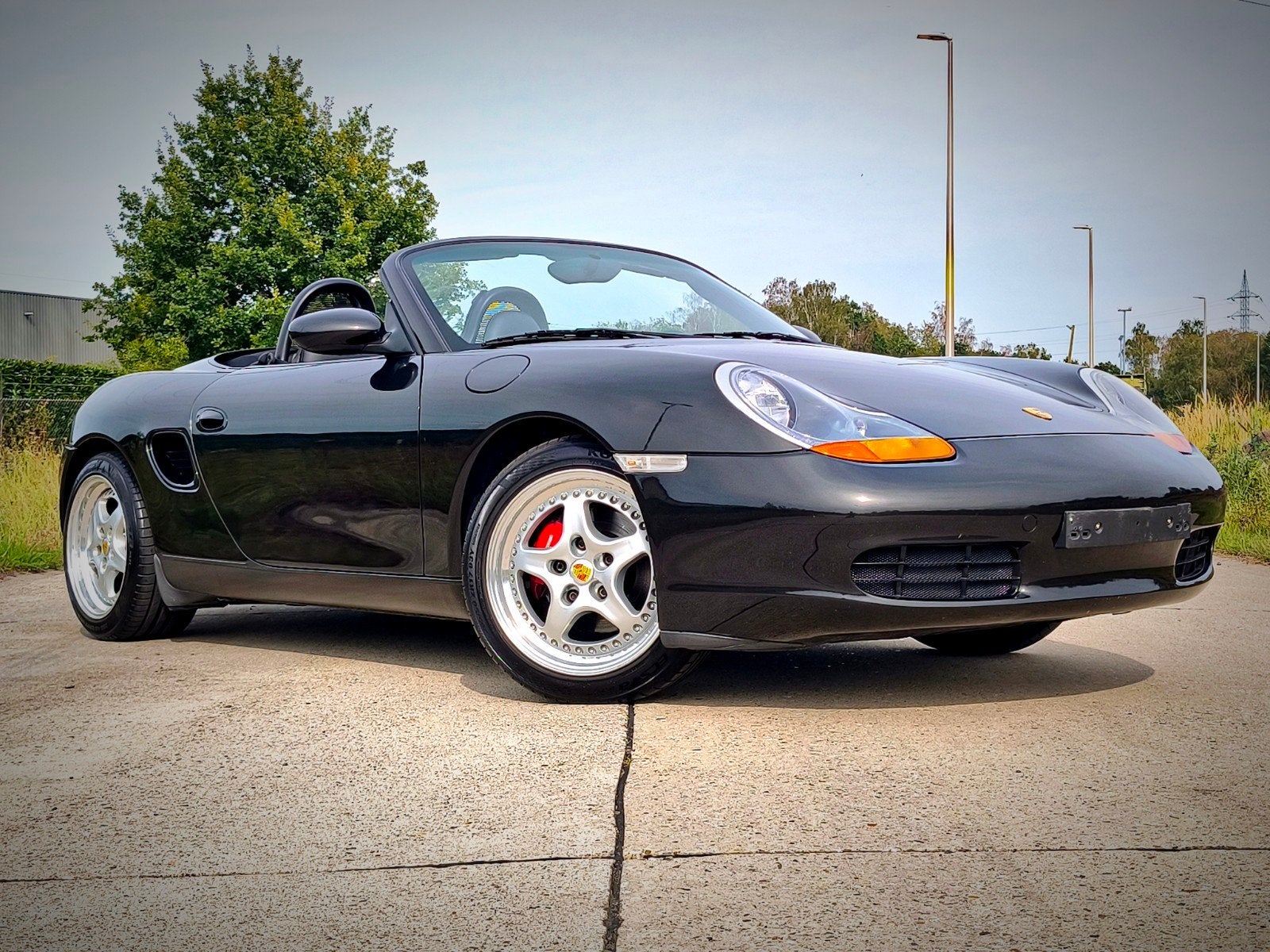Porsche Boxster 2.5 leder handbak top staat !, Auto's, Porsche, 2500 cc, Achterwielaandrijving, Zwart, Cabriolet