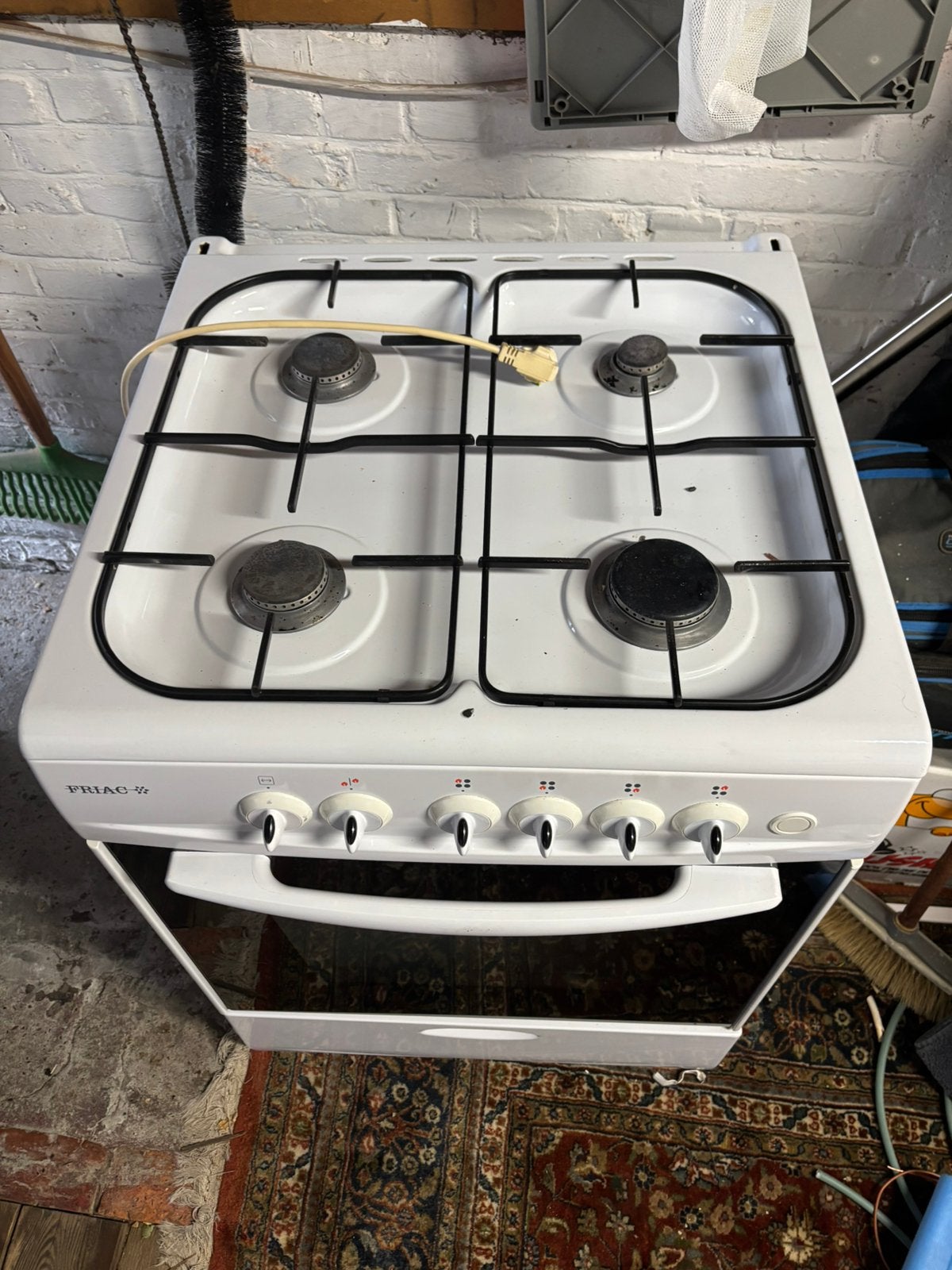 Mooi werkend gas vuur, Electroménager, Cuisinières, Gaz, 4 zones de cuisson, Enlèvement, Utilisé